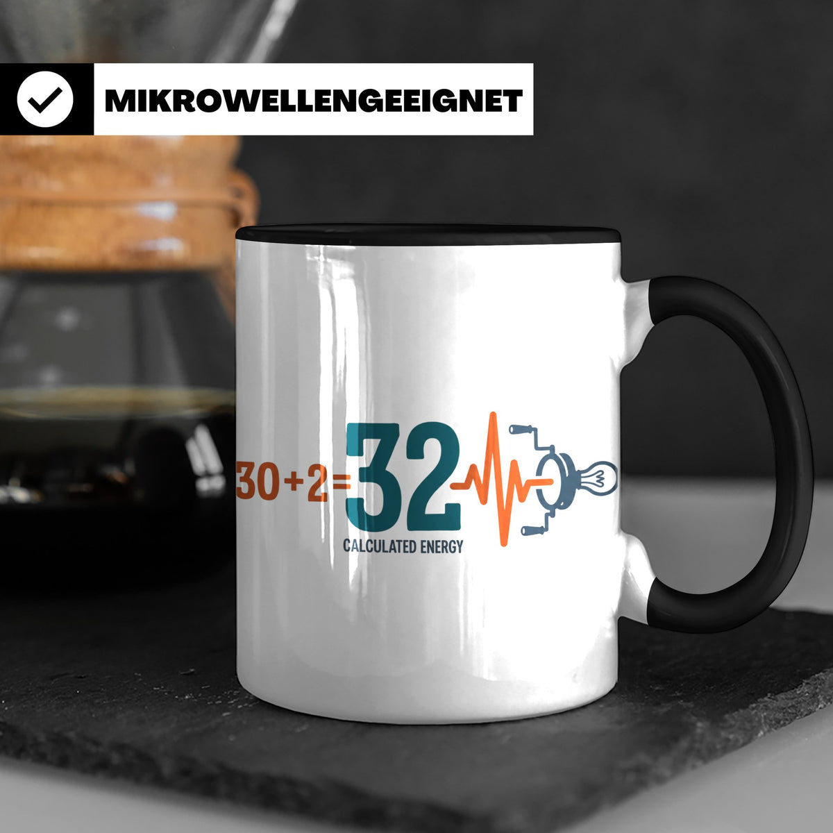 Gate 32 Human Design Tasse Calculated Energy Kaffeebecher, B – Schwarz [farbe:schwarz]