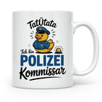 Tatütata Polizei Kommissar Tasse - Quietscheente Cop - Ordnu – Weiß [farbe:weiß]