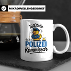 Tatütata Polizei Kommissar Tasse - Quietscheente Cop - Ordnu – Weiß [farbe:weiß]