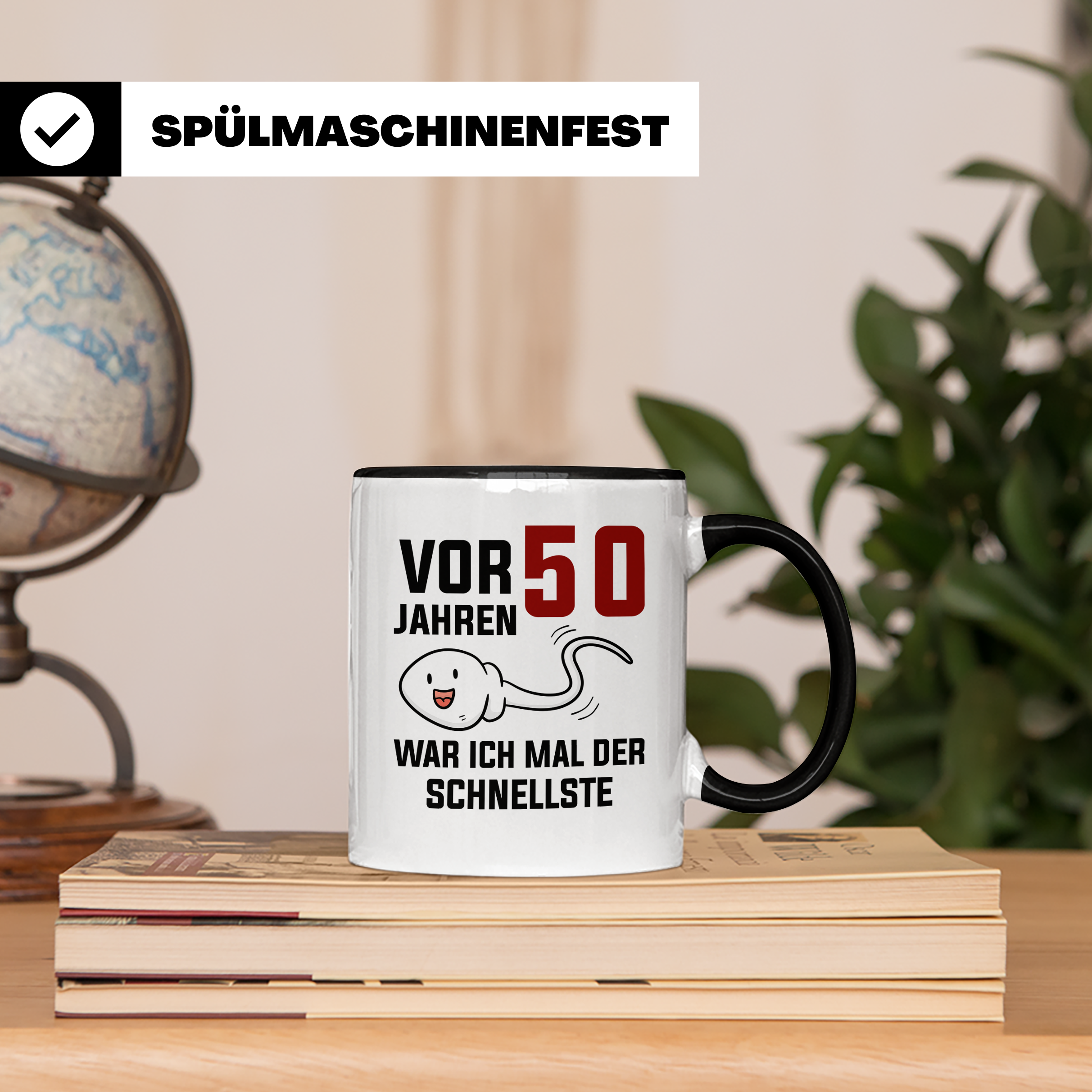 50 Geburtstag Tasse - Lustige Sperma Samen Geschenkidee zum Fünfzigsten - Geburtstagsgeschenk Mann Frau - Witzige Geschenkidee