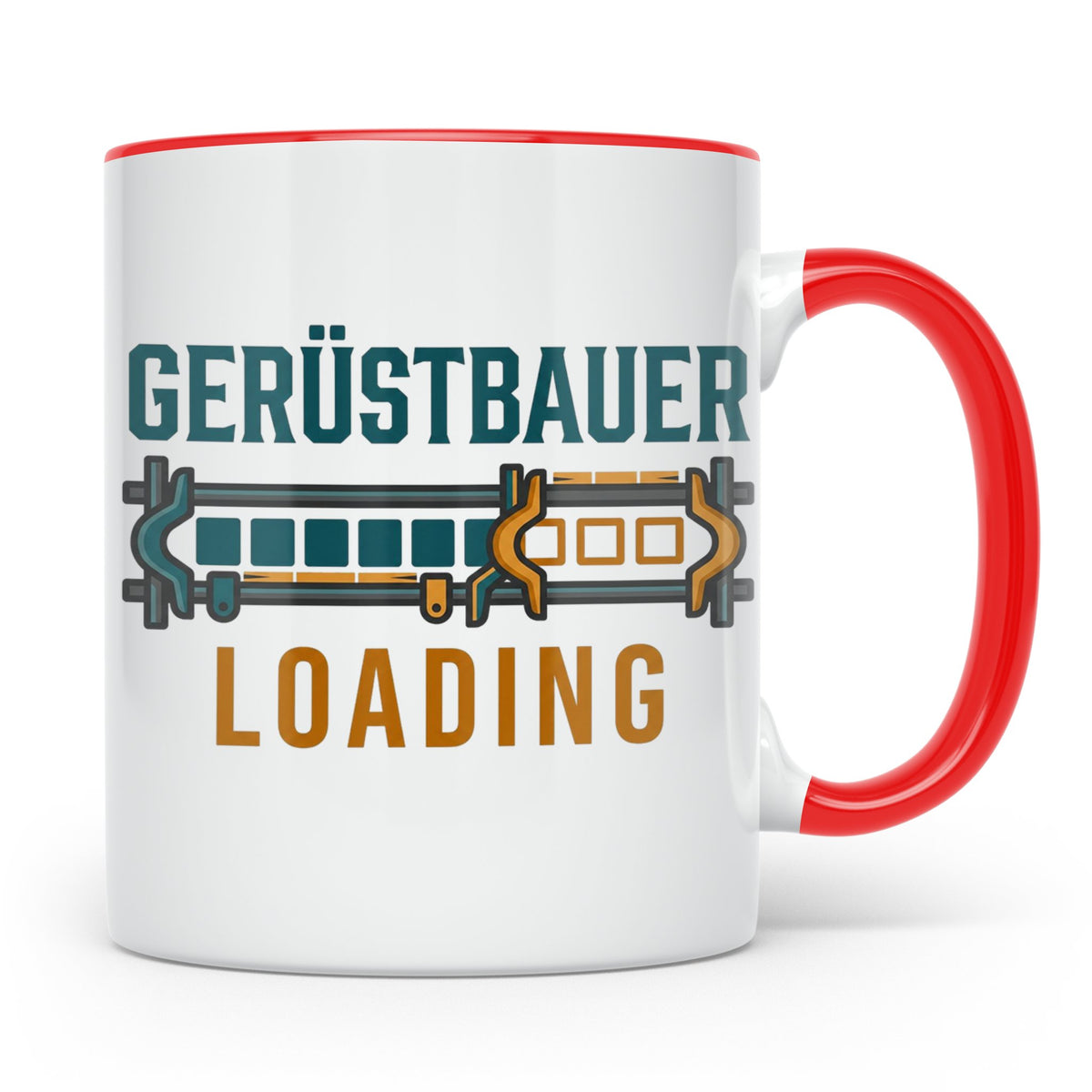 Gerüstbauer Loading Tasse für Azubi & Lehrling, lustiger Kaf – Rot [farbe:rot]