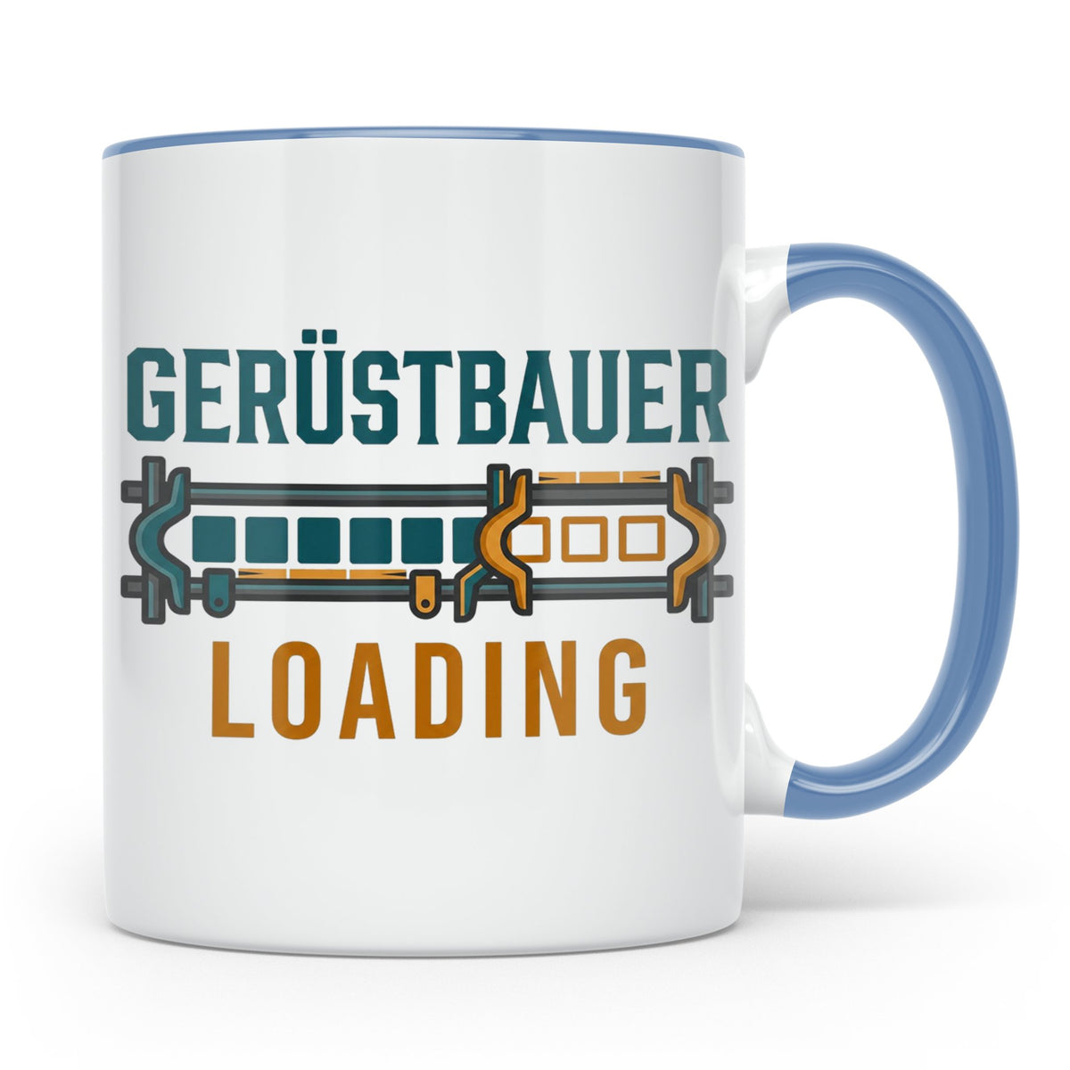 Gerüstbauer Loading Tasse für Azubi & Lehrling, lustiger Kaf – Blau [farbe:blau]