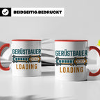 Gerüstbauer Loading Tasse für Azubi & Lehrling, lustiger Kaf – Rot [farbe:rot]