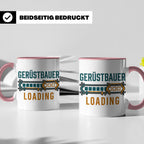 Gerüstbauer Loading Tasse für Azubi & Lehrling, lustiger Kaf – Rosa [farbe:rosa]