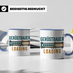 Gerüstbauer Loading Tasse für Azubi & Lehrling, lustiger Kaf – Blau [farbe:blau]