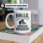 Großer Bruder Tasse mit Bären, Geschenk für werdenden Bruder – Weiß [farbe:weiß]