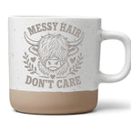 Hochlandrind Tasse Messy Hair Don't Care - Süßes Geschenk für Kuh Lieb – Bild 1