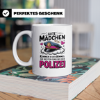 Polizei Tasse - Gute Mädchen kommen in den Himmel Beamtin Ge – Weiß [farbe:weiß]