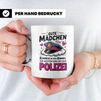 Polizei Tasse - Gute Mädchen kommen in den Himmel Beamtin Ge – Weiß [farbe:weiß]