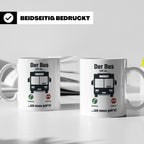 Busfahrer Tasse mit Spruch Der Bus ruft an | Lustiges Gesche – Weiß [farbe:weiß]