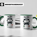 Busfahrer Tasse mit Spruch Der Bus ruft an | Lustiges Gesche – Grün [farbe:grün]