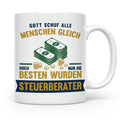 Steuerberater Tasse mit Spruch Gott schuf die Besten, Kaffee – Weiß [farbe:weiß]