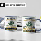 Steuerberater Tasse mit Spruch Gott schuf die Besten, Kaffee – Blau [farbe:blau]