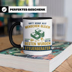 Steuerberater Tasse mit Spruch Gott schuf die Besten, Kaffee – Schwarz [farbe:schwarz]