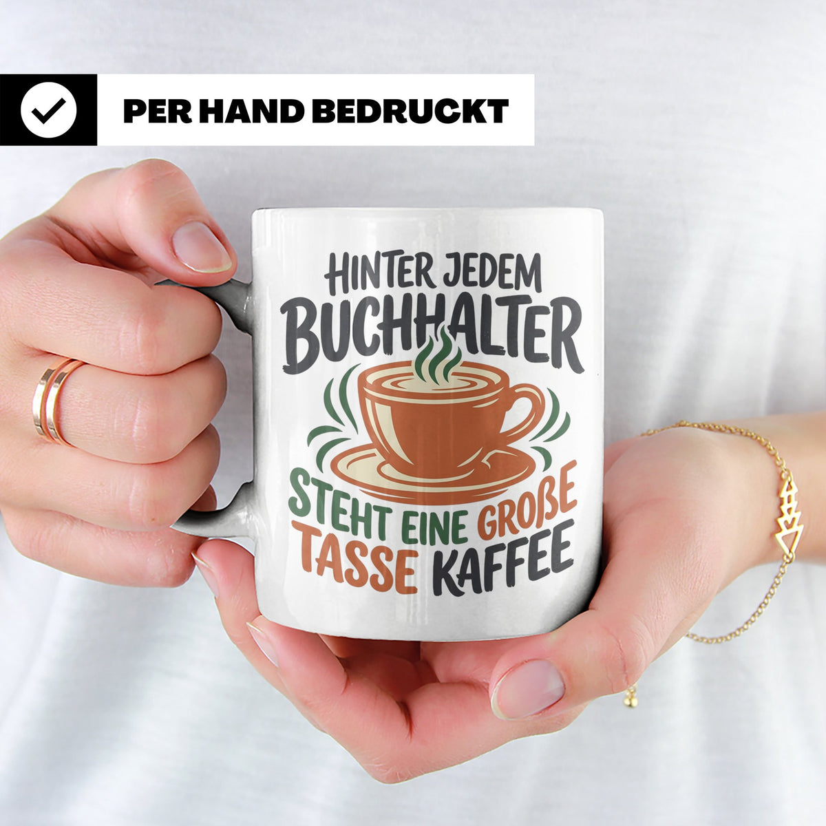 Buchhalter Tasse mit Spruch Große Tasse Kaffee Geschenk für  – Weiß [farbe:weiß]