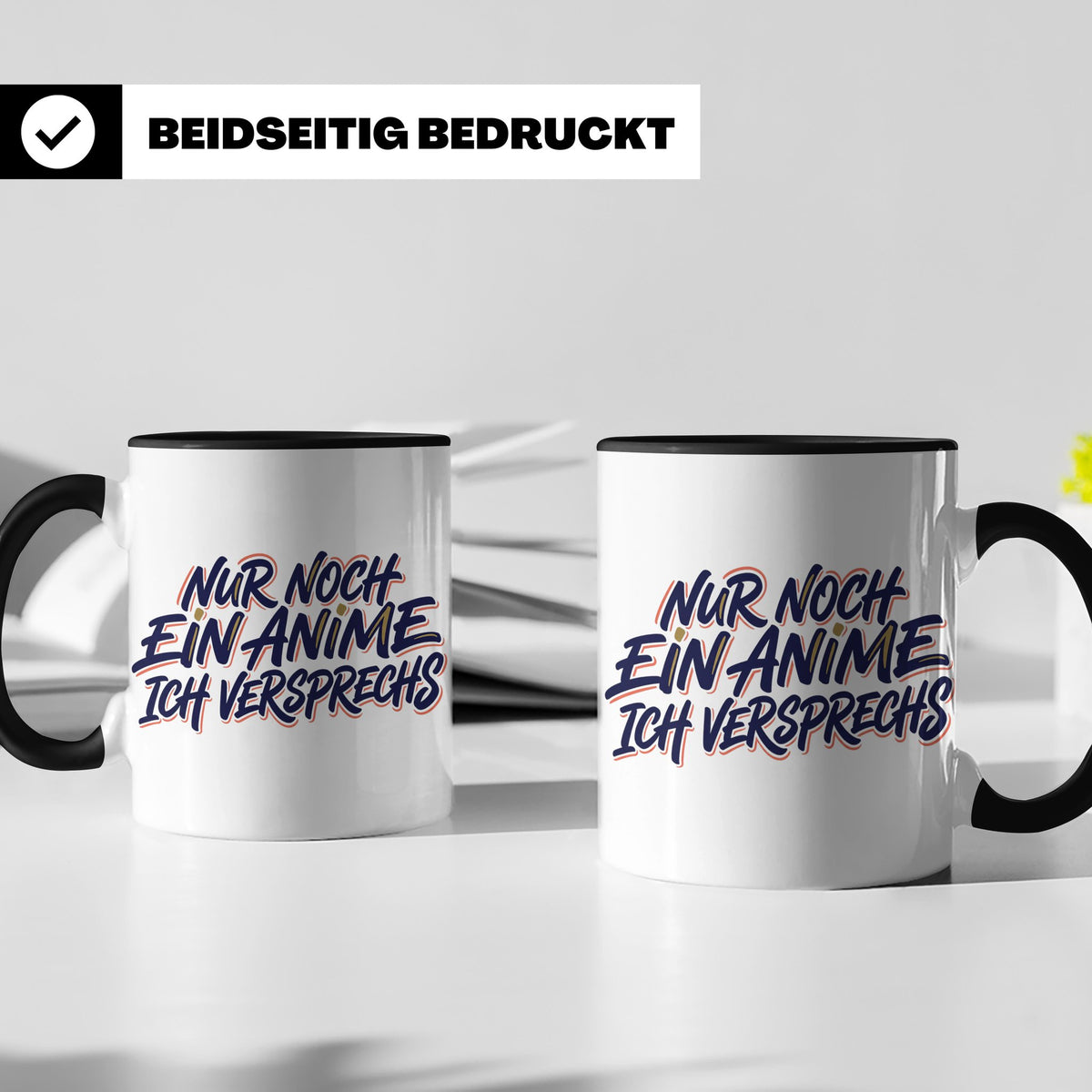 Anime Tasse Nur noch ein Anime Spruch, Geschenk für Otaku &  – Schwarz [farbe:schwarz]