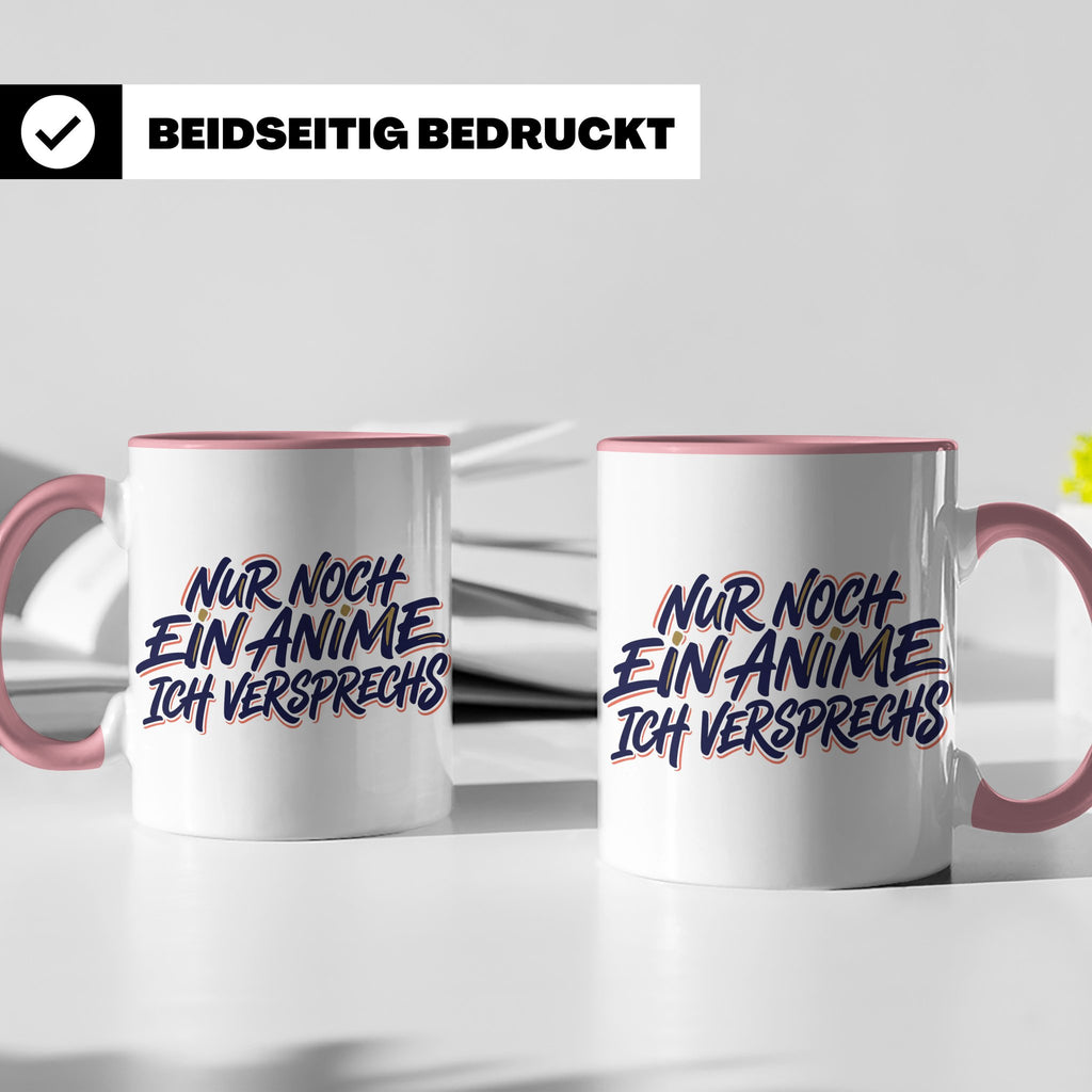 Anime Tasse Nur noch ein Anime Spruch, Geschenk für Otaku &  – Rosa [farbe:rosa]