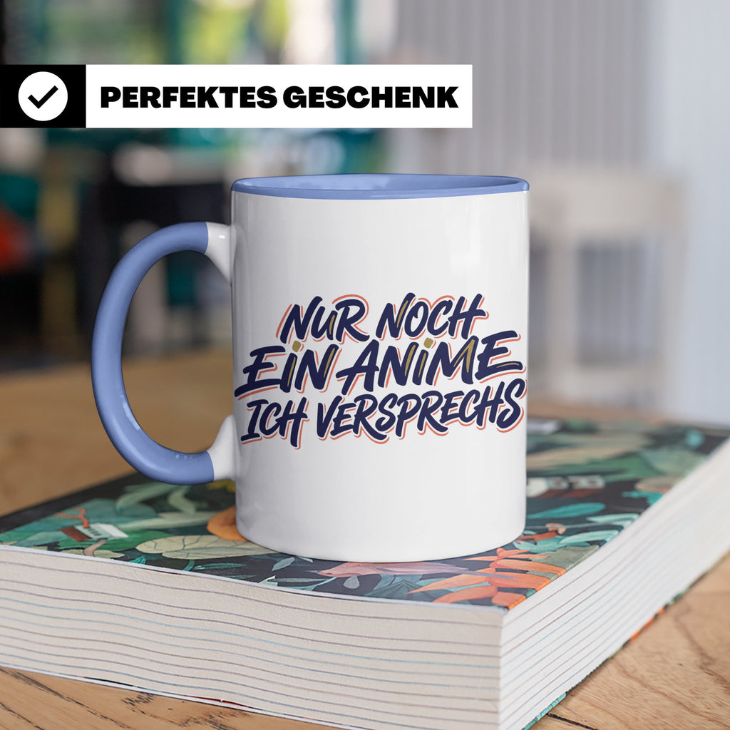 Anime Tasse Nur noch ein Anime Spruch, Geschenk für Otaku &  – Blau [farbe:blau]