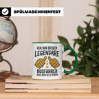 Busfahrer Tasse Spruch Legendärer Busfahrer von dem alle red – Grün [farbe:grün]