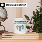 Fußpflegerin Tasse mit Spruch Ohne Füße läuft nichts Geschen – Rosa [farbe:rosa]