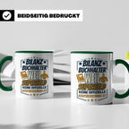 Bilanzbuchhalter Tasse mit Spruch Superheld Geschenk für Buc – Grün [farbe:grün]