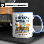 Bilanzbuchhalter Tasse mit Spruch Superheld Geschenk für Buc – Blau [farbe:blau]