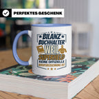 Bilanzbuchhalter Tasse mit Spruch Superheld Geschenk für Buc – Blau [farbe:blau]
