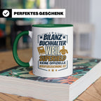 Bilanzbuchhalter Tasse mit Spruch Superheld Geschenk für Buc – Grün [farbe:grün]