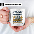Bilanzbuchhalter Tasse mit Spruch Superheld Geschenk für Buc – Weiß [farbe:weiß]