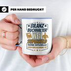Bilanzbuchhalter Tasse mit Spruch Superheld Geschenk für Buc – Blau [farbe:blau]