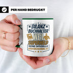 Bilanzbuchhalter Tasse mit Spruch Superheld Geschenk für Buc – Grün [farbe:grün]
