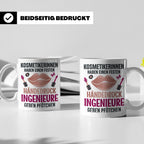 Kosmetikerin Tasse mit Spruch Fester Händedruck, Geschenk fü – Weiß [farbe:weiß]