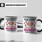 Kosmetikerin Tasse mit Spruch Fester Händedruck, Geschenk fü – Schwarz [farbe:schwarz]