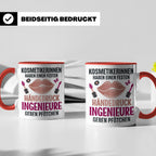 Kosmetikerin Tasse mit Spruch Fester Händedruck, Geschenk fü – Rot [farbe:rot]