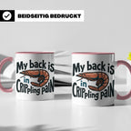 Rückenschmerzen Tasse Garnele Spruch, My back is in cripplin – Rosa [farbe:rosa]