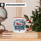 Garnelen Tasse "Minimal Size Maximal Obsession" Crystal Red  – Rot [farbe:rot]