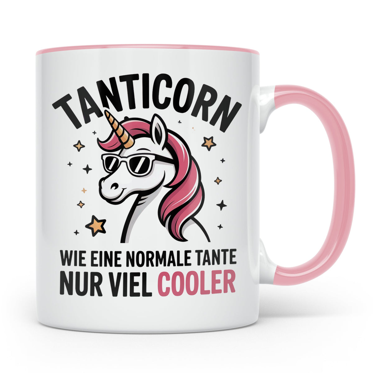 Tanticorn Tasse - Wie eine normale Tante, nur viel cooler -  – Rosa [farbe:rosa]
