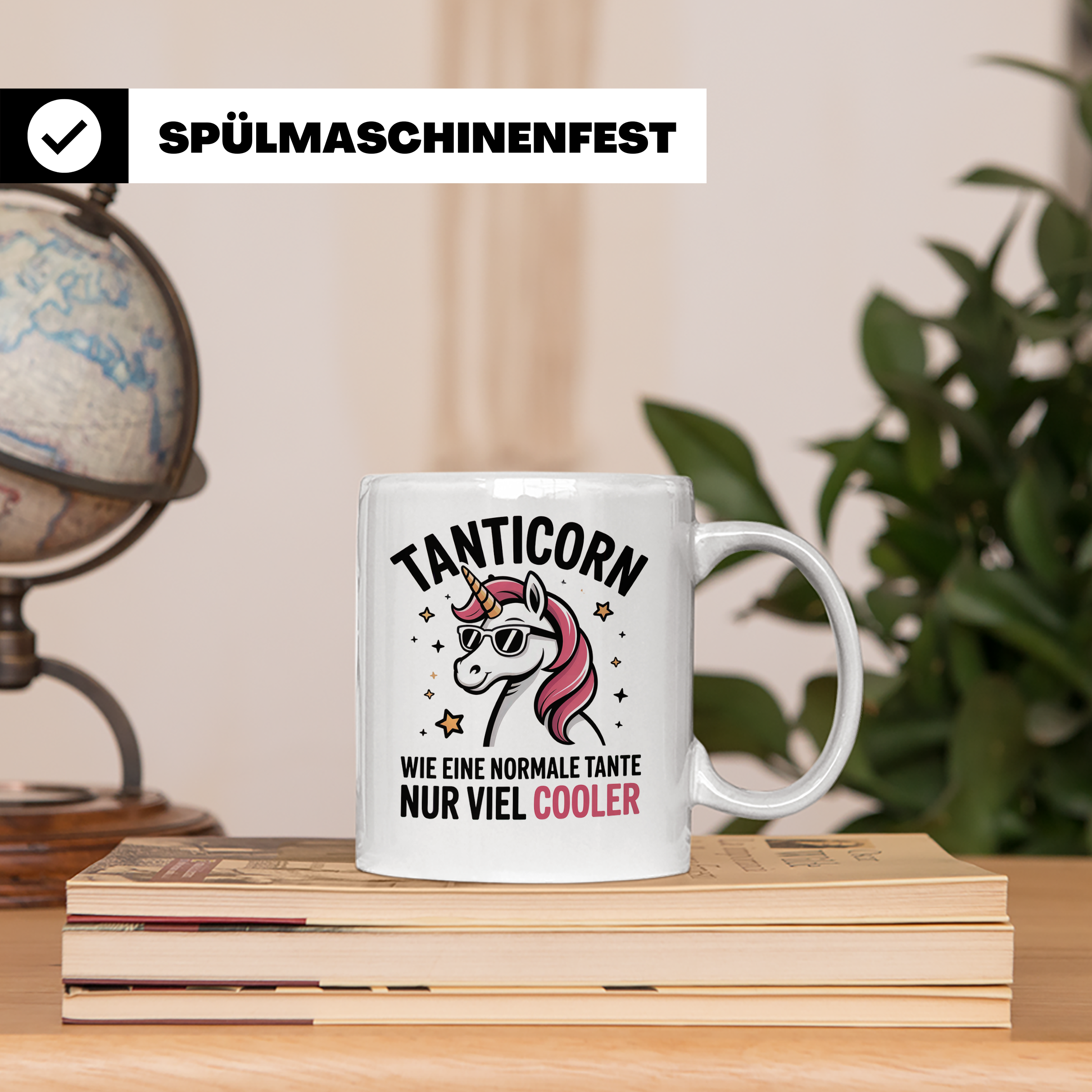Tanticorn Tasse - Wie eine normale Tante, nur viel cooler -  – Weiß [farbe:weiß]