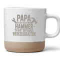 Lustige Papa Tasse Geschenk für Heimwerker Du bist der ganze Werkzeugkasten Kaffeetasse Handwerker Vater Geburtstag Vatertag Hammer Spruch