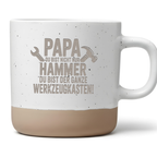Lustige Papa Tasse Geschenk für Heimwerker Du bist der ganze Werkzeugkasten Kaffeetasse Handwerker Vater Geburtstag Vatertag Hammer Spruch