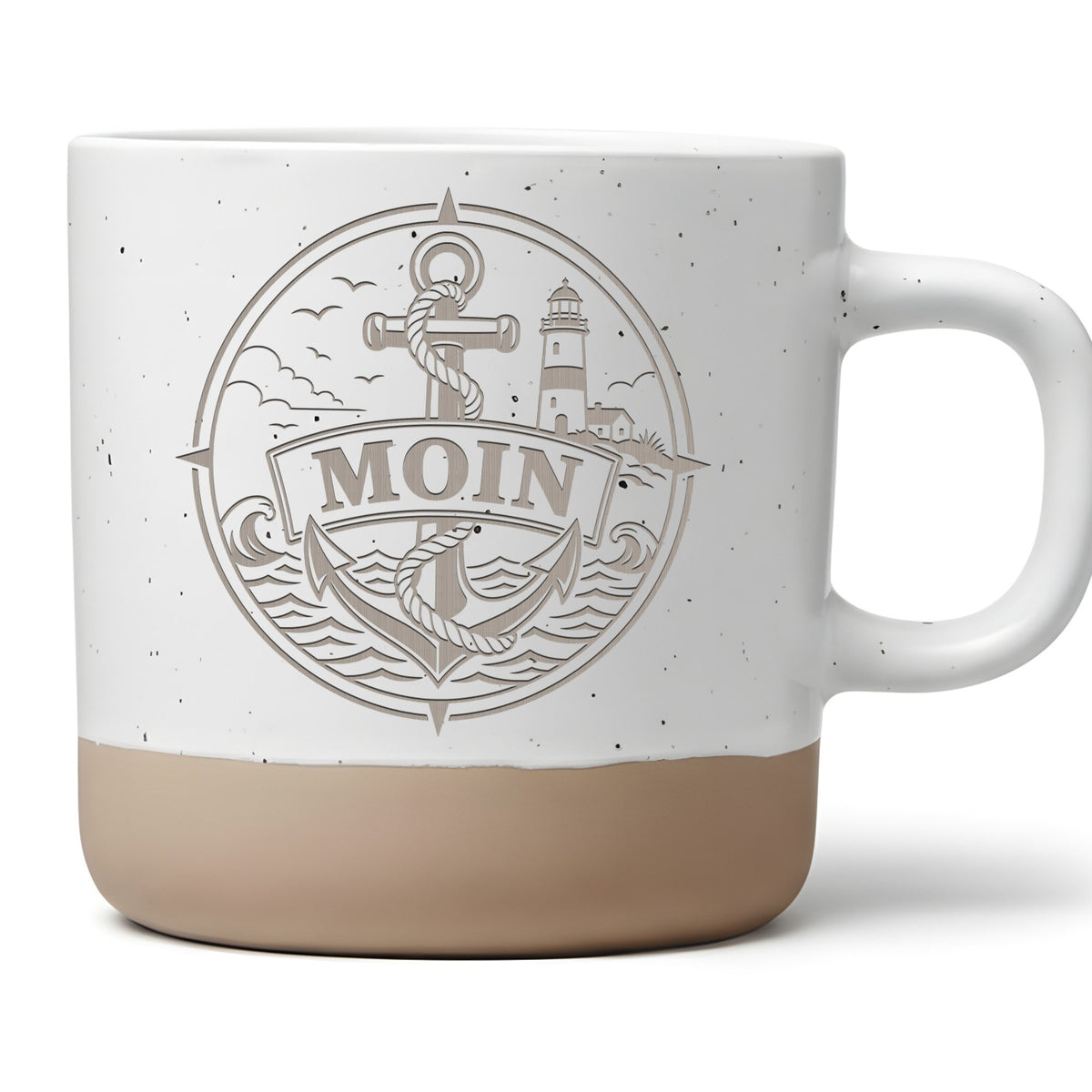 Moin Tasse - Maritimes Geschenk für Norddeutsche & Nordsee Fans - Osts – Bild 1