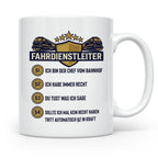 Fahrdienstleiter Tasse mit Spruch Chef vom Bahnhof | Geschen – Weiß [farbe:weiß]