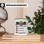 Fahrdienstleiter Tasse mit Spruch Chef vom Bahnhof | Geschen – Grün [farbe:grün]