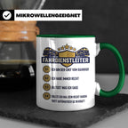 Fahrdienstleiter Tasse mit Spruch Chef vom Bahnhof | Geschen – Grün [farbe:grün]