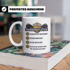 Fahrdienstleiter Tasse mit Spruch Chef vom Bahnhof | Geschen – Weiß [farbe:weiß]