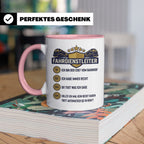 Fahrdienstleiter Tasse mit Spruch Chef vom Bahnhof | Geschen – Rosa [farbe:rosa]