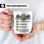 Fahrdienstleiter Tasse mit Spruch Chef vom Bahnhof | Geschen – Weiß [farbe:weiß]