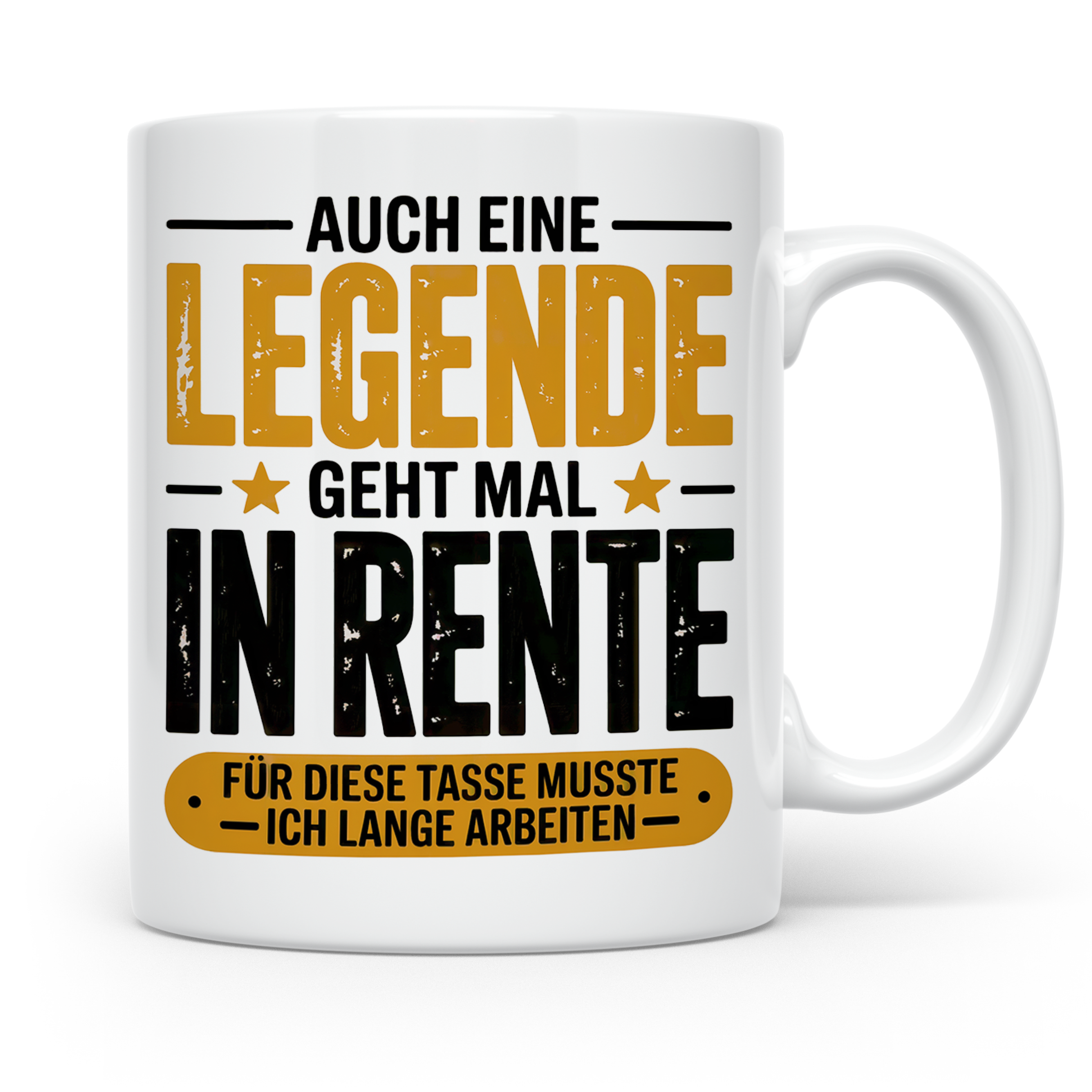Rente Legende Tasse - Renteneintritt Geschenkidee für Kolleg – Weiß [farbe:weiß]