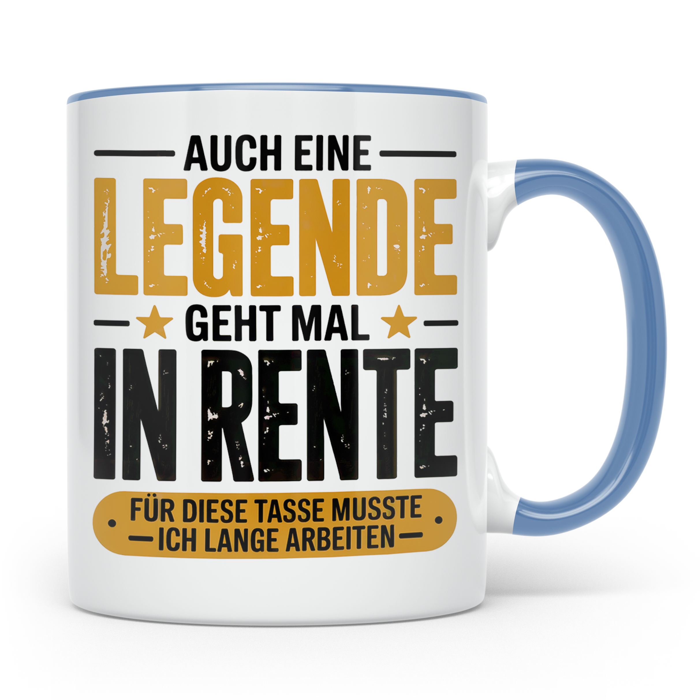 Rente Legende Tasse - Renteneintritt Geschenkidee für Kolleg – Blau [farbe:blau]