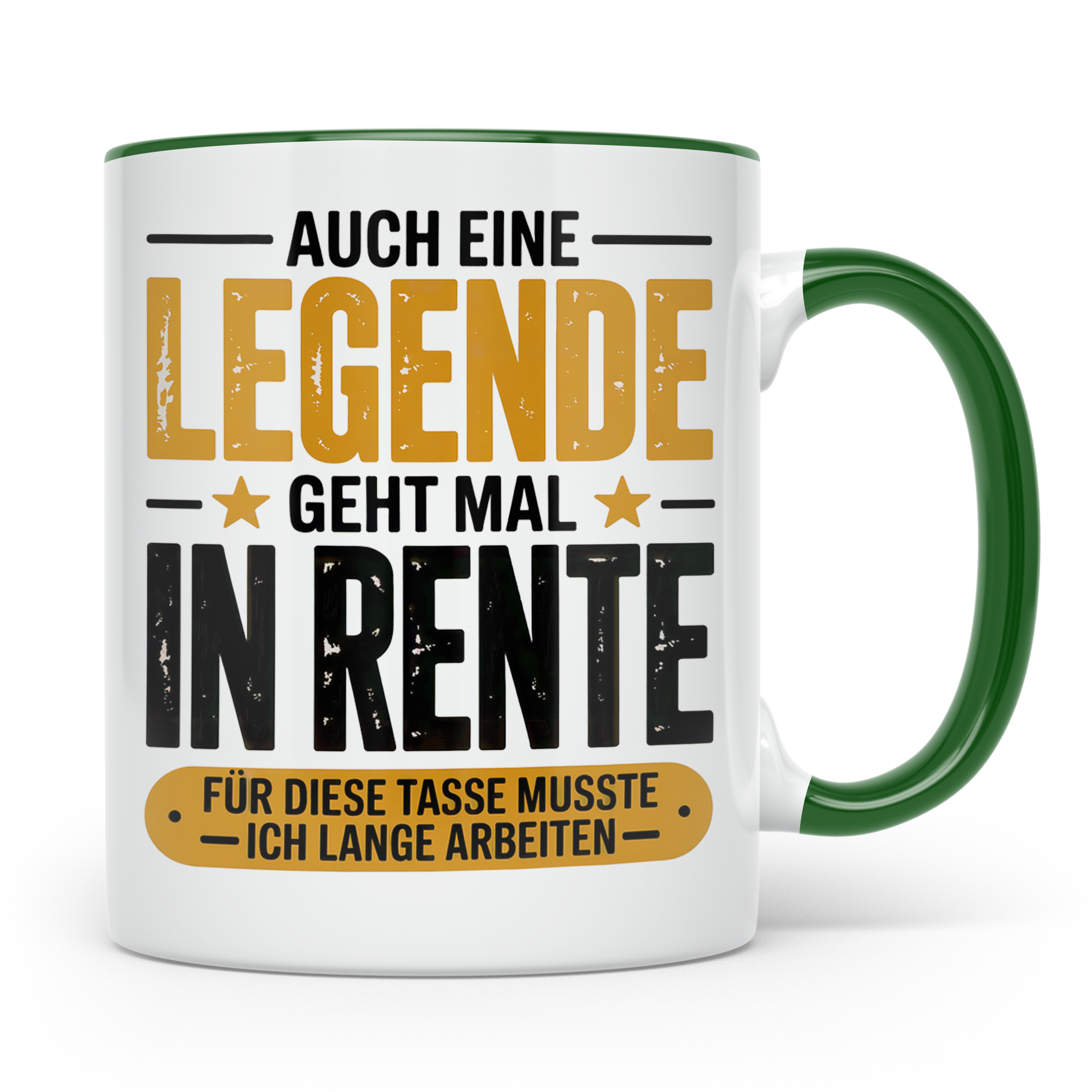 Rente Legende Tasse - Renteneintritt Geschenkidee für Kolleg – Grün [farbe:grün]